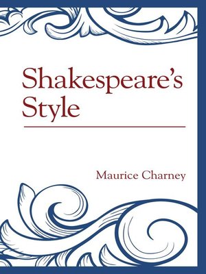 cover image of Shakespeare's Style